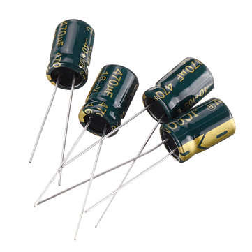 50pcs 16v 470uf High Frequency Low ESR Radial Electrolytic Capacitor