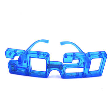 Led Glasses Flashing Light Glasses New Year 2020 Shape Light Up Christmas Holiday ... (COLOR1: BLUE)