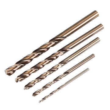 JIMI Upgrade 5Pcs 2-6mm Drill Bits HSS-CO Cobalt Twist Drill Bit For Bosch Dremel Rotary Tool