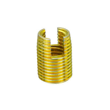 50Pcs/Set Carbon Steel M3-M12 Insert Self-tapping Thread Slotted Screw Thread Inserts Thread Nut Rep