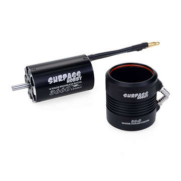 Surpass Hobby 3660 3500KV Brushless Motor +90A ESC +36-S Water Cooling Jacket for RC Boat