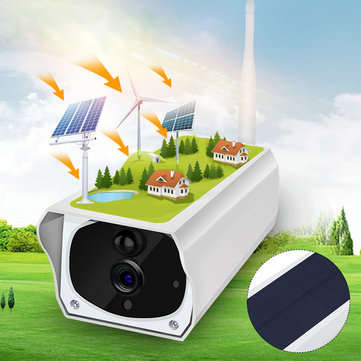 HD 1080P Solar IP Camera Wireless Wifi Surveillance Camera Monitor Audio Outdoor IP67 Waterproof