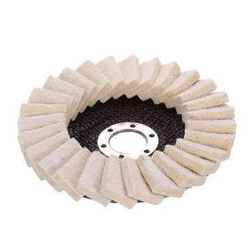 Drillpro 130mm Stianless Steel Wool Felt Flap Polishing Wheel Disc Angle Grinder Buffing Pads For Me