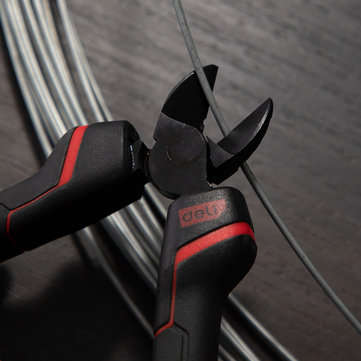 DeLi DL0204 Right-Hand Side Diagonal Nose Pliers Cutting Nippers Pliers Jewelry Hand Tool Anti-slip