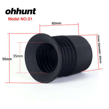 ohhunt Hunting Riflescope Lens Rubber Eyeshade 4 Types Tactical Optics Sight Eye Prot... (DESIGN: 1)