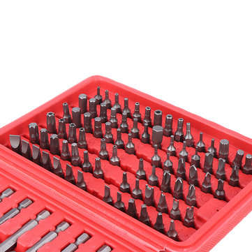 Drillpro 98pcs Torx Star Spline Hex Cross Slotted Screwdriver Bit Set Garage Repair Tool