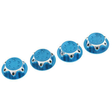 4PCS 17mm Dust Resistant CNC Nut for 1/8 RC Car AGAMA XRAY LOSI HB AE MUGEN TEAM C... (COLOR1: BLUE)