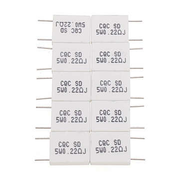 50pcs BPR56 5W 0.22R 0.22 Ohm 5w Non-inductive Ceramic Cement Resistor Wirewound Resistance