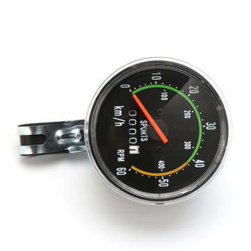 Vintage Style Bicycle Bike Speedometer Analog Mechanical Odometer With Hardware