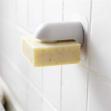 Magnetic Soap Holder Container Wall Attachment Adhesion Draining Soap Holder Shower Storage Soap Dis