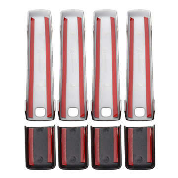 8PCS Glossy Black Smart Keyhole Car Door Handle Covers for Land Rover Dciscovery 4 Range Rover Sport