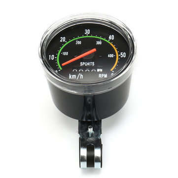 Vintage Style Bicycle Bike Speedometer Analog Mechanical Odometer With Hardware