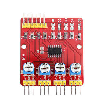 4CH Channel Infrared Tracing Module Patrol Four-way Sensor For Car Robot Obstacle Avoidance