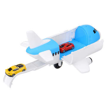 Storage Transport Aircraft Model Inertia Diecast Model Car Set Toy for Children`s Gift