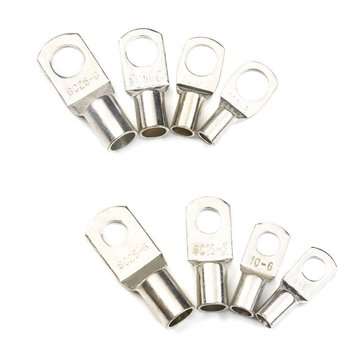 60Pcs SC Series Terminals Cable Terminals Copper Lug Ring Seal Wire Connectors Assorted Kit