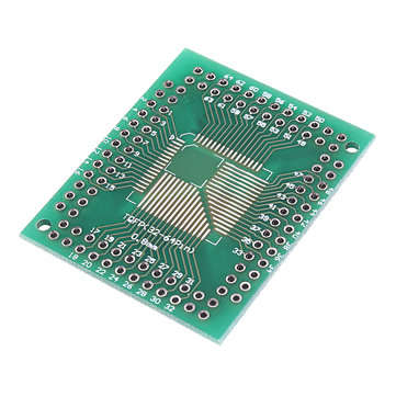 25pcs QFP TQFP LQFP FQFP 32 44 64 80 100 LQF SMD Turn To DIP Adapter PCB Board Converter Plate 0.5/0
