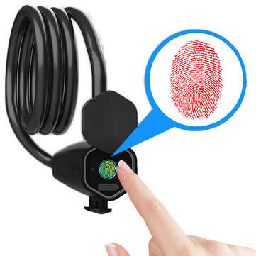 For FLIDO D4S BIKIGHT Intelligent Bluetooth Fingerprint Lock Bike Anti-theft IP65 Waterproof Lock Fo