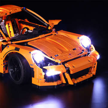 USB LED Light Lighting Kit ONLY For Lego 42056 911 GT3 RS Bricks Toys
