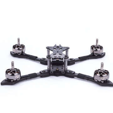 Flywoo Vampire 2 210mm Wheelbase 5mm Arm 3K Carbon Fiber Freestyle Frame Kit f... (COLOR1: TITANIUM)