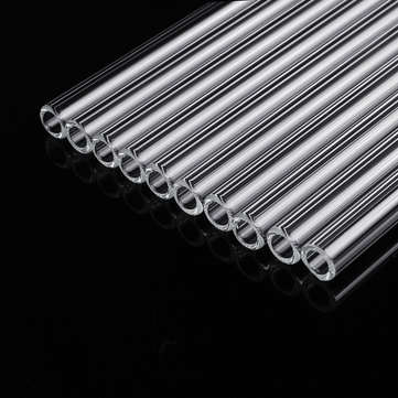 10Pcs Length 150mm OD 7mm 1mm Thick Wall Borosilicate Glass Blowing Tube Lab Tubes