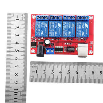 4 Channel 24V HID Driverless USB Relay USB Control Switch Computer Control Switch PC Intelligent Con