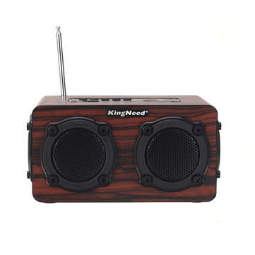 12W bluetooth Speaker Wireless Stereo Four Louder Subwoofer Wooden Audio Desktop TF AU... (MODEL: B)