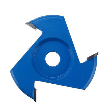100mm Wood Carving Disc Tool Angle Grinder Attachment for 16mm Aperture Angle Grin... (COLOR1: BLUE)