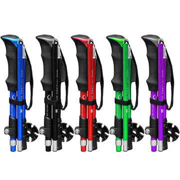 Ultralight Foldable Hiking Trekking Pole EVA Foam Handle Telescopic - Perfect Timing