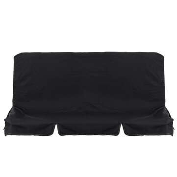 2/3 Seater Replacement Canopy Swing Hammock Seat Spare Sofa Chair Covers G... (COLOR & SIZE: BLACKL)