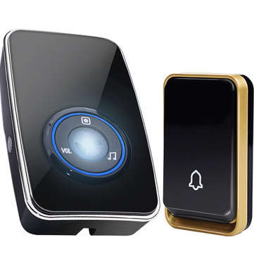 SMATRUL K09 Wireless DoorBell Self-powered Night Light Sensor Waterproof No Battery... (ADAPTOR: EU)