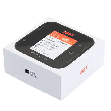 ISDT Q8 BattGo 500W 20A High Power Battery Balance Charger Discharger for 1-8S Lipo Battery
