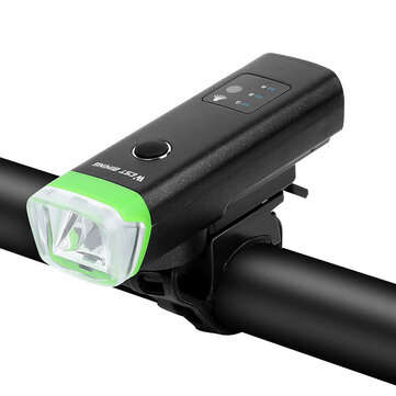 XANES XL40 2 In 1 650 LM Bike Front Light With 120dB Horn USB Rechargeable 5 Mo... (COLOR.: GREEN)