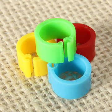 150Pcs Bird  Leg Bands for Pigeon Parrot Finch Canary Hatch Poultry Pet Toys