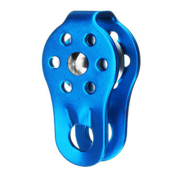 26KN/2600KG Zip Line Fixed Rope Rescue Pulley Carabiner Rock Climbing Gear Equipment (COLOR.: BLUE)