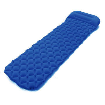 Self Inflating Air Mattresses Camping Tent Mat Single-person Sleeping Bed Ultr... (COLOR.: DEEPBLUE)