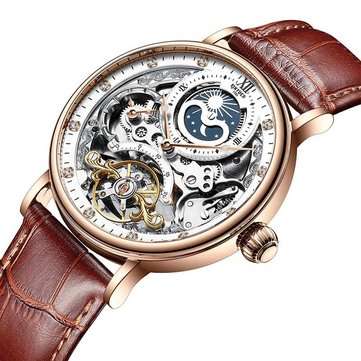 Kinyued Jyd-j055 Business Style Automatic Mechanical Watch (color.: Brown)