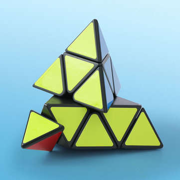 Deli 98x98x98mm Mini Special-shaped Pyramid Magic Cube Puzzle Science Education Toy Gift from