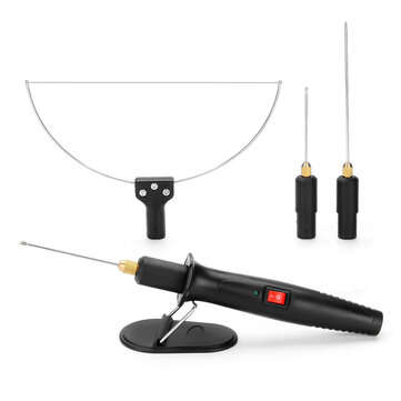 3 In 1 Foam Cutter Electric Cutting Machine Pen Tools Kit 100-240V 18W Styrofoam Cutting Pen with Po