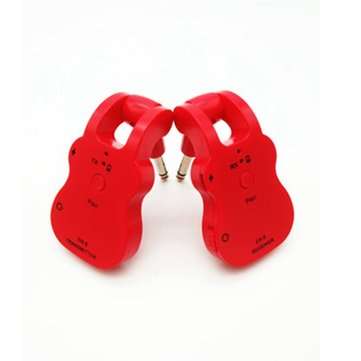 EN-8 UHF Wireless Audio Transmitter Receiver System Pick Up for Electric Guitar Bas... (COLOR1: RED)