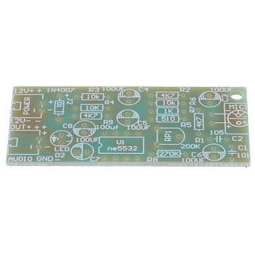 5pcs Microphone Pickup Audio Microphone Amplifier Module DIY Kit Dual Track Output Gain Adjustable D