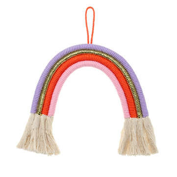 Nordic Style Curtain Tassel Rainbow Wall Hanging Ornament Cotton Tapestry Decorations (TYPE: E)