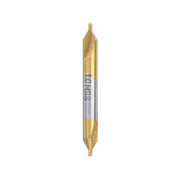 Drillpro 6pcs HSS Center Drill Bit 1/1.5/2/2.5/3/5mm 60 Degree Titanium Coated Countersink Drill Bit