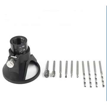 7/11pcs Drill Carving Positioner Locator with Rotary Burr Twist Drill for Rotary Tool... (SIZE: #11)
