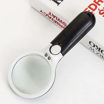 30X 12LED Lights High Magnification Magnifying Glass Double Lens Upgraded Magnifier Lamp Magnifying
