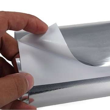 15 x 152cm Auto Sticker Silver Chrome Wrapping Vinyl 5.9"x60"