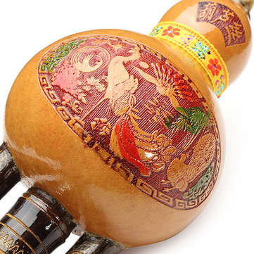 Natural Bamboo Gourd Cucurbit Flute C Tone Chinese Minority Instrument