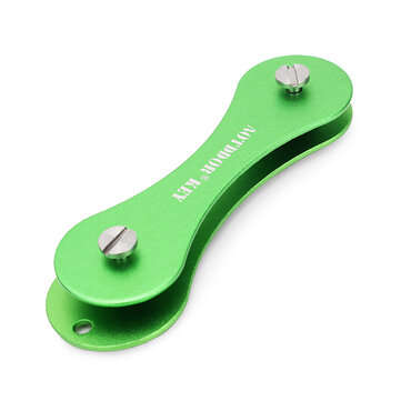 AOTDDOR EDC  Hard Oxide Aluminum Portable Key Clip Folder Chain Pocket Tool (COLOR.: LIGHTGREEN)