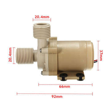 [US Warehouse] DANIU DC 12V Solar Hot Water Circulation Pump Brushless Motor Water Pump