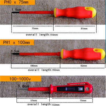 Practical 6 Pcs VDA Electricians Screwdriver Set Electrical Insulated Kit Tools