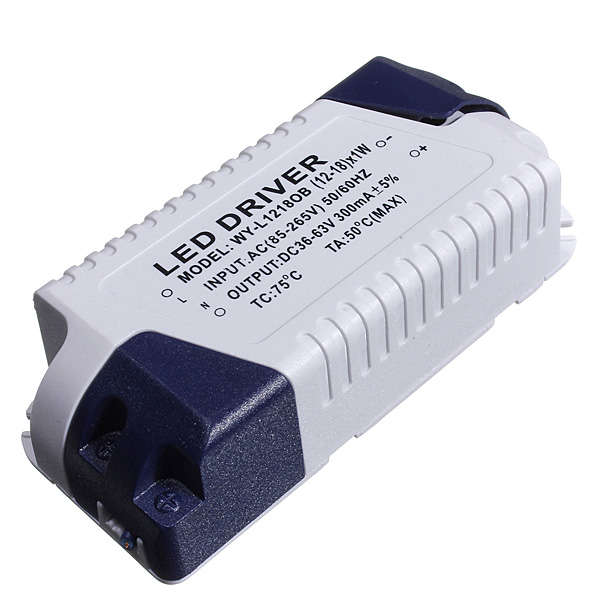 New 300mA Constant Current Home Light LED Power Supply Driver Electronic Transformer 18W